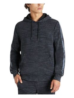 Men's Hoyt Stretch Space-Dyed Logo-Taped Hoodie