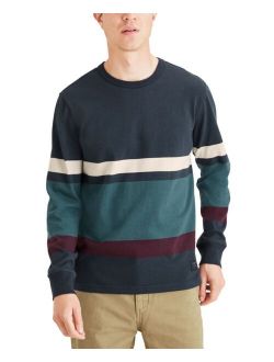 Men's Alpha Colorblock Crew Neck Pullover Sweatshirt