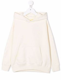 Off-White Kids pouch-pocket cotton hoodie