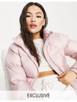 Puffect jacket in pink Exclusive at ASOS