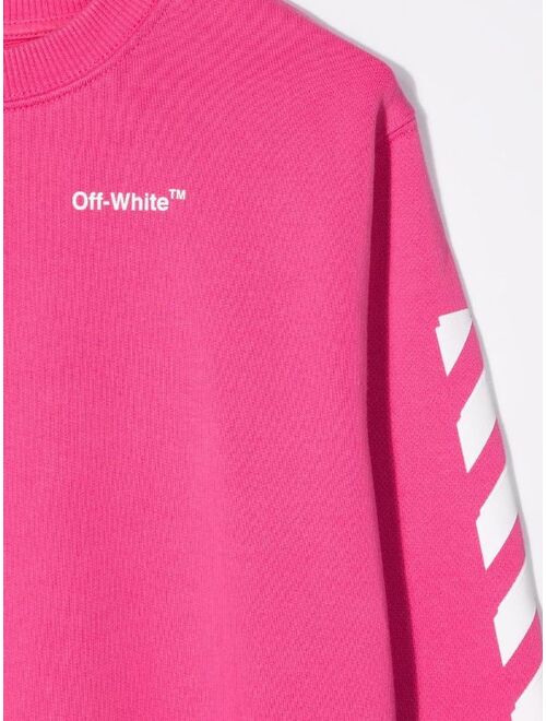 Off-White Kids logo crew-neck sweatshirt