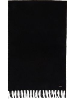 Loro Piana Black Grande Unita Cashmere Scarf
