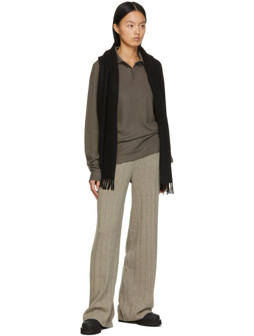 Loro Piana Black Grande Unita Cashmere Scarf