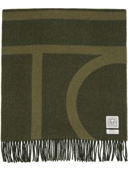 Totme Wool Monogram Jacquard Scarf