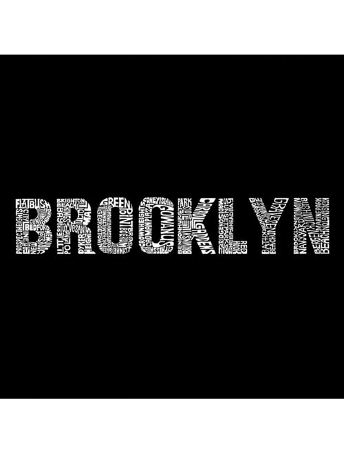 Funko Big & Tall Men's Word Art Brooklyn Neighborhoods Crewneck Sweatshirt
