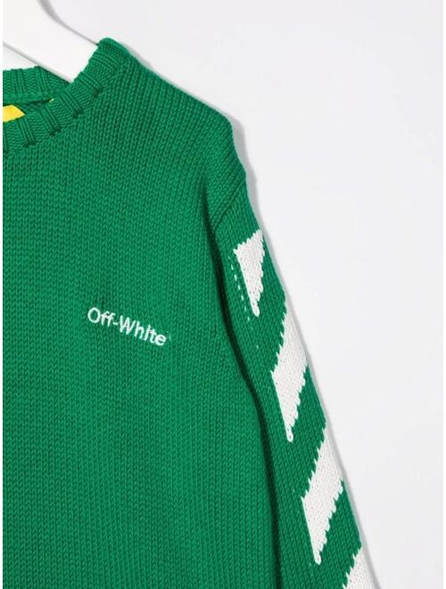Off-White Kids Off Helvetica organic-cotton sweatshirt