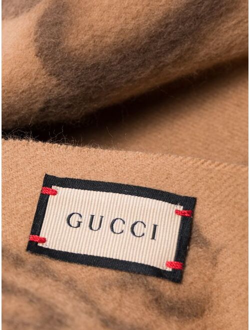 Gucci GG logo wool scarf