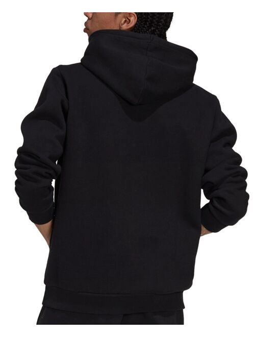 Adidas Men's Originals Logo Solid Long Sleeve Pullover Hoodie