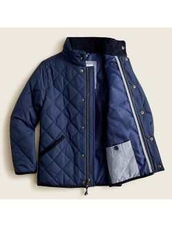 Boys' quilted field jacket