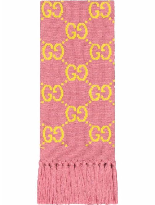 Gucci GG wool jacquard scarf