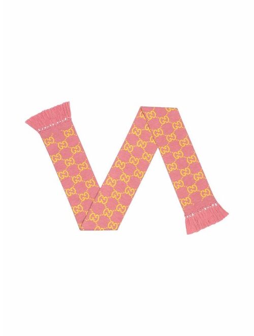 Gucci GG wool jacquard scarf