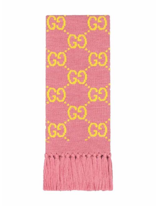 Gucci GG wool jacquard scarf