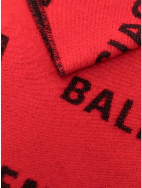 Balenciaga all-over logo scarf