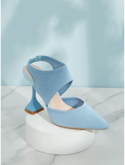 Cuccoo Hollow Out Design Pyramid Pumps