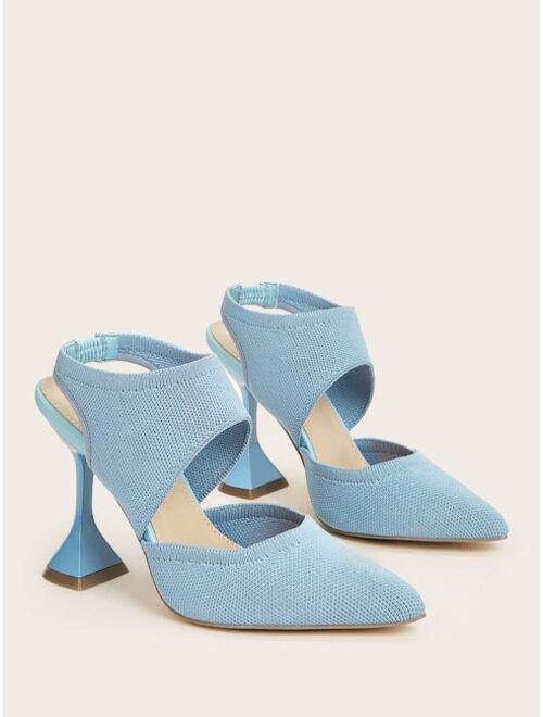 Cuccoo Hollow Out Design Pyramid Pumps