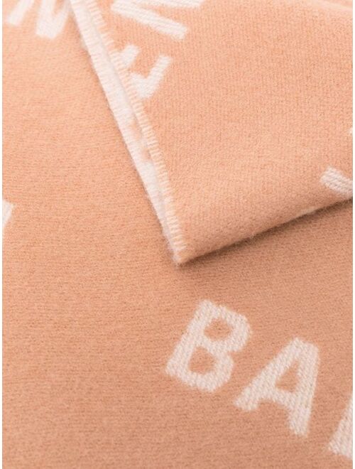 Balenciaga all-over logo scarf
