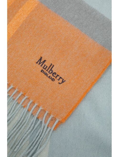 Mulberry cashmere blend scarf