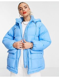 padded jacket in blue