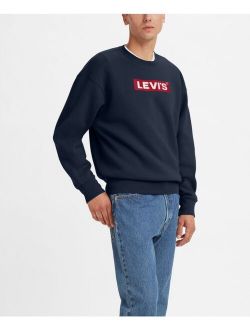 Men's Relaxed Graphic Crewneck Pullover Sweatshirt