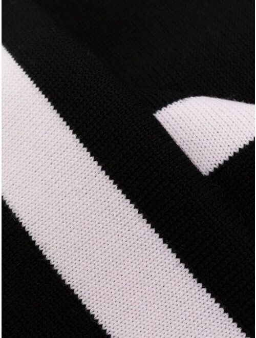 Givenchy intarsia-knit logo wool scarf