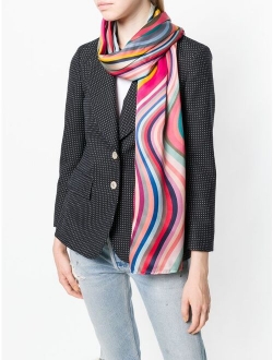 PAUL SMITH wave stripe scarf