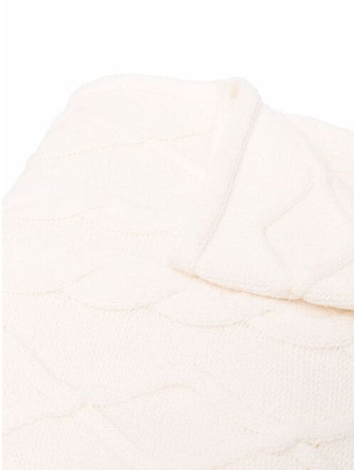 Pinko cable-knit scarf