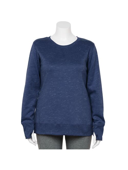 Plus Size Tek Gear® Ultra-Soft Fleece Crewneck Sweatshirt