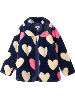 Winter Hearts Faux Fur Jacket (Toddler/Little Kids/Big Kids)