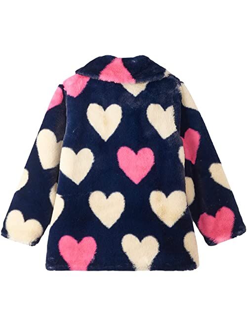 Hatley Winter Hearts Faux Fur Jacket (Toddler/Little Kids/Big Kids)