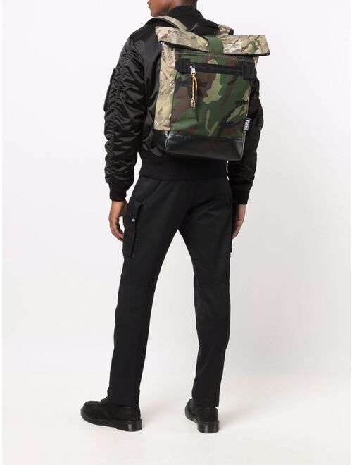 Diesel camouflage-print backpack