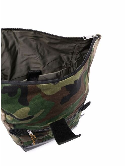 Diesel camouflage-print backpack