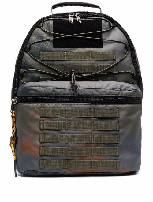 Diesel military-detail backpack
