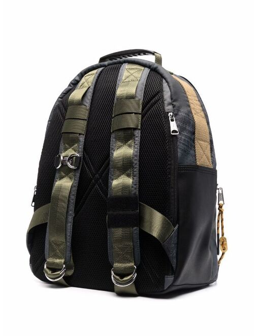 Diesel military-detail backpack
