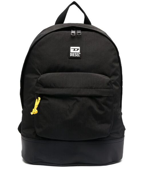Diesel logo patch backpack