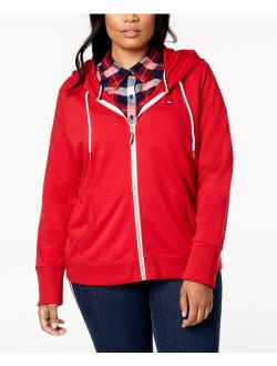 Plus Size Zip-Front Hoodie, Created for Macy's