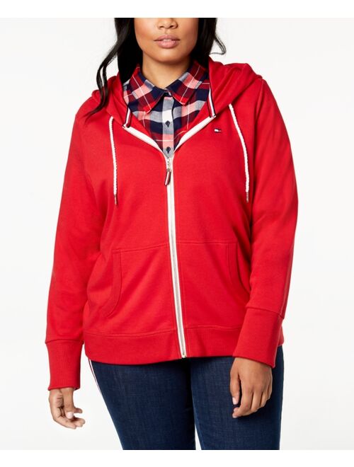 Tommy Hilfiger Plus Size Zip-Front Hoodie, Created for Macy's