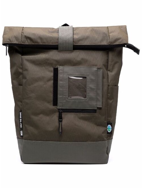 Diesel patch-pocket backpack