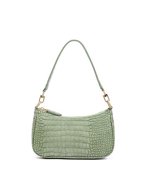 DOREAMALOE Retro Classic Clutch Shoulder Tote HandBag with Zipper Closure for Women