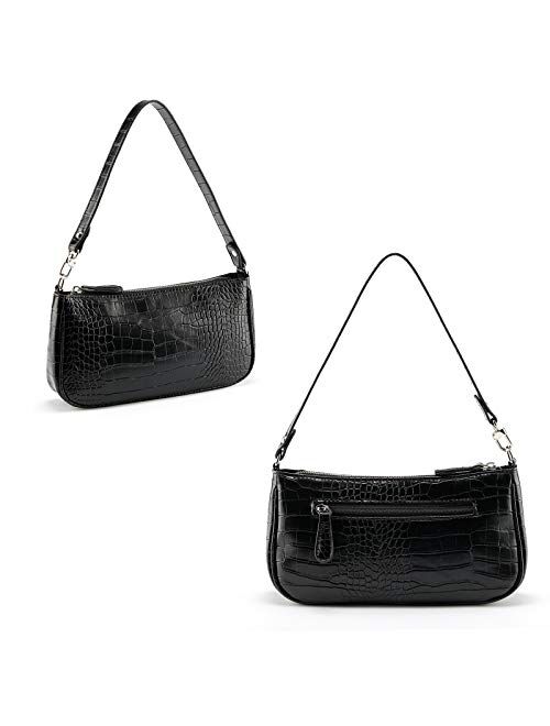 CHIC DIARY Women Tote Bag Small Cro Clutch Purse Shoulder Handbag with Zipper