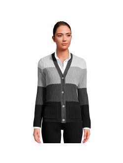 Tall Cotton Cable Drifter Cardigan Sweater