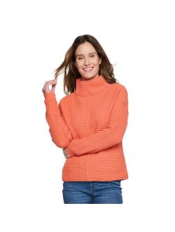 ® Exposed Seaming Mockneck Sweater