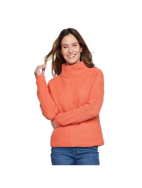 Women's Sonoma Goods For Life® Exposed Seaming Mockneck Sweater