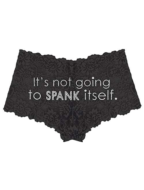 Rhinestonesash Womens Funny Underwear - Funny Sayings Panties for Women - Naughty Gifts for Women