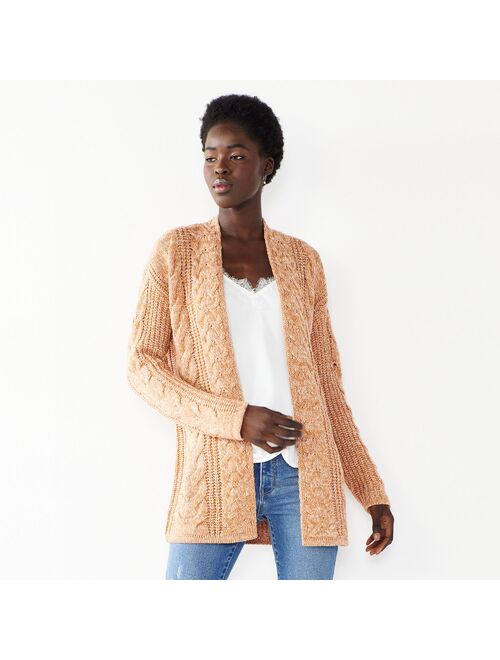 Women's Nine West Chunky Cable Cardigan