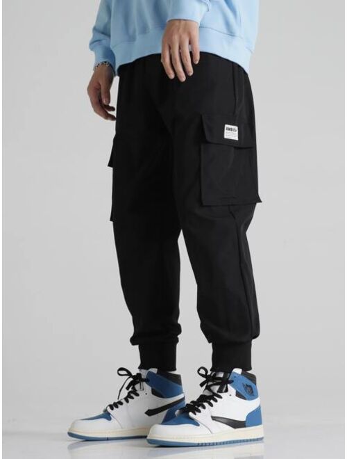 Shein Men Patched Flap Pockets Cargo Pants