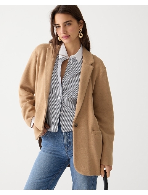 J.Crew Cecile relaxed sweater-blazer