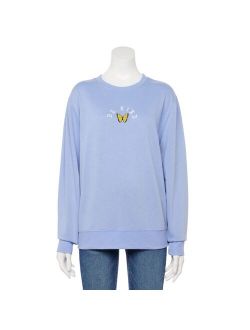 Juniors' Be Kind Butterfly Brushed Fleece Sweatshirt