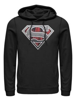 Men's Superman Concrete Logo Fleece Pullover Hoodie