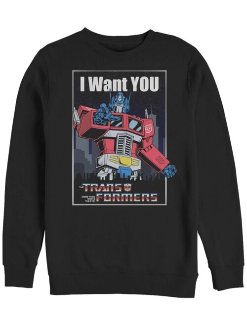 Fifth Sun Men's Transformers Generations I Want You Fleece Sweatshirt