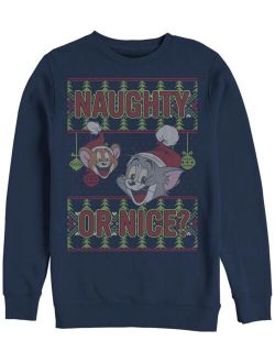 Men's Tom Jerry Naughty or Nice Sweatshirt